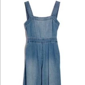 Madewell Bow Back Apron Jumpsuit